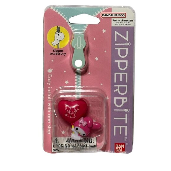 Sanrio My Melody Zipper‎ Pull – Heart Charm Keychain - Picture 1 of 3